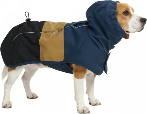 Vista 8 de Spark Paws - Chaqueta impermeable para perros, resistente al viento, para perros pequeños, medianos, grandes y extragrandes, traje reflectante