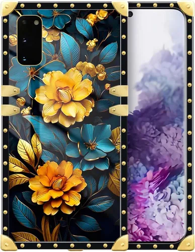 Vista 180 de Funda compatible con Samsung Galaxy S10 4G, TPU suave de lujo y parte trasera de policarbonato duro para niñas y mujeres, funda protectora a prueba