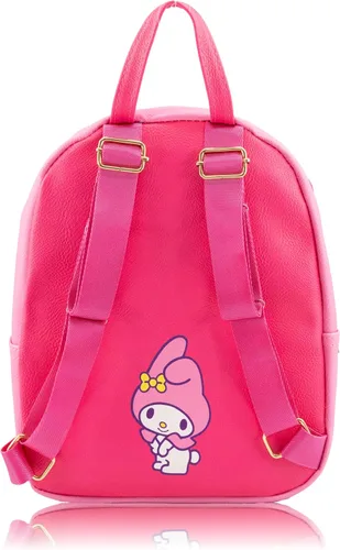 Vista 3 de Fast Forward Sanrio My Melody - Mochila para mujer, hombre, unisex, bonita mochila de piel sintética de 10 pulgadas My Melody Bag y accesorios