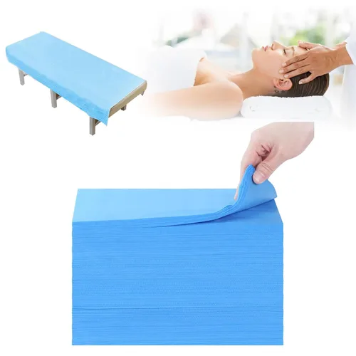 Vista 16 de 100 sábanas para mesa de masaje, 31 x 71 pulgadas, impermeables, desechables, de tela no tejida, funda protectora transpirable para terapia