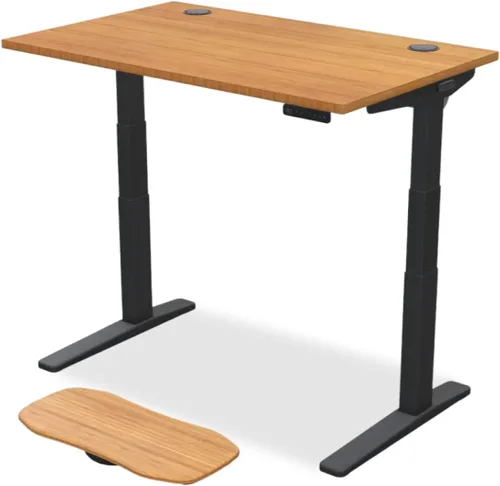 Vista 11 de UPLIFT - Escritorio de bambú V2 de 1 pulgada de grosor, marco de altura ajustable, teclado avanzado con memoria y ojales para cables, tabla Motion-X