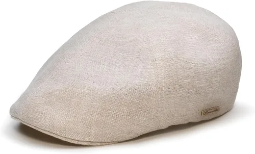 Vista 2 de Sterkowski Rusty Cap Gorra de pico de pato 100% lino para hombres y mujeres Gorra ligera transpirable de 6 paneles sin forro