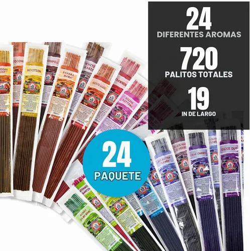 Vista 4 de Blunteffects - Varitas de incienso gigantes sumergidas a mano, paquete