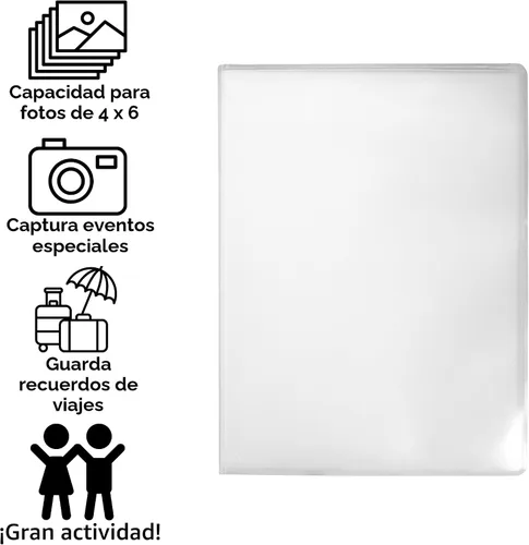 Vista 6 de Iconikal Paquete de 5, 4 x 6 pulgadas, capacidad para 24 fotos. Álbumes de fotos con cubierta transparente para almacenar y mostrar recuerdos