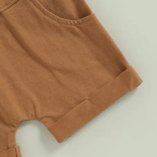 Vista 21 de Conjunto de camiseta de manga corta para bebé niño y niña, camiseta de manga corta, pantalones cortos casuales, ropa para recién nacidos, 6, 12, 18