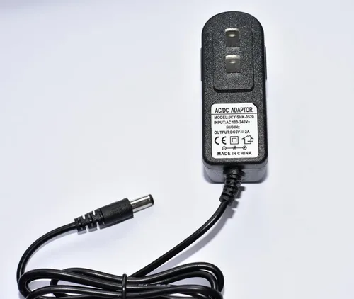 Vista 2 de Android TV Box DC 5 V 2A/2000 mAh Adaptador de corriente alterna Adaptador de cable de cargador de pared Enchufe 5.5 × 0.083 in
