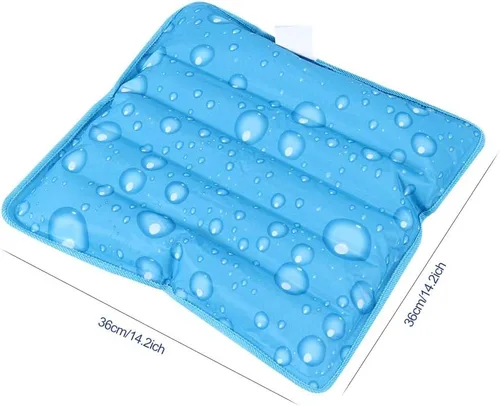 Vista 5 de Almohada fresca, paquetes de hielo de gel reutilizables con polvo de cristal de hielo, alfombrilla de enfriamiento de verano, cojín de asiento