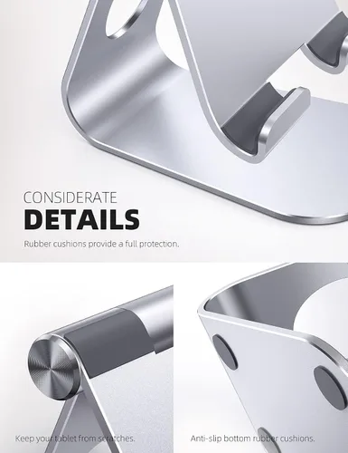 Vista 13 de Soporte ajustable para ipad, soporte para tableta Lamicall, Gris espacial