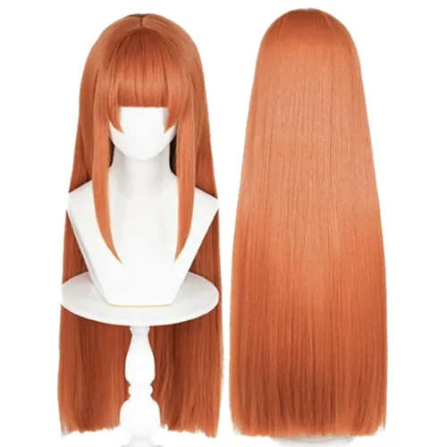 Vista 22 de COSPLAZA Cosplay peluca larga recta plana explosión sintética anime pelo negro