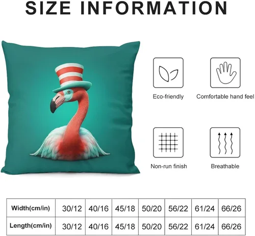 Vista 3 de Almohadas para exteriores, diseño de flamenco con sombrero de Papá Noel rojo y blanco, fundas de almohada de pájaros flamencos con sombrero de Papá