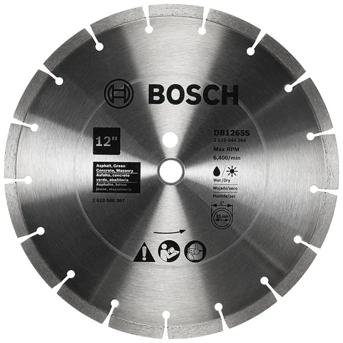 Vista 10 de Bosch DB441C Hoja de diamante de borde segmentado premium de 4 pulgadas para cortes ásperos universales