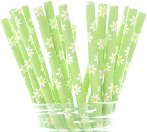 Vista 7 de Pajitas de papel para fiesta de safari de la selva para bebé, paquete de 25, suministros y decoración para fiestas de safari de animales para baby