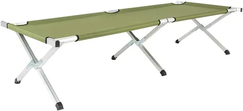 Vista 2 de Cuna de camping al aire libre, cama plegable y ligera, catre portátil para acampar con bolsa de transporte para adultos, senderismo, caza, viajes
