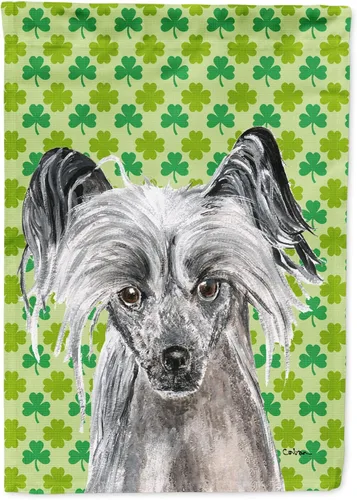 Vista 92 de Caroline's Treasures SS4442GF Affenpinscher Bandera de jardín con retrato de trébol del día de San Patricio para buzón, bandera decorativa