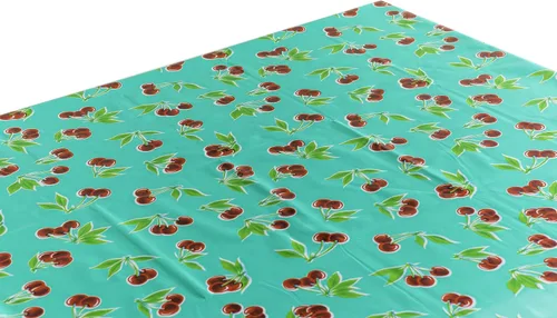 Vista 14 de Alux - Mantel de plástico con flores de hibisco para patios, picnic y mesas de cocina, azul y rojo, vinilo de plástico, mantel de plástico