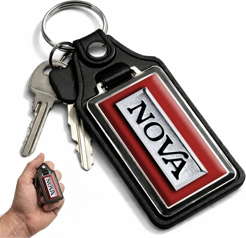 Vista 70 de Brotherhood Car Key Chain for Nova - Classic Models Keychain for Men and Blanco antiguo - Personalizado 1975