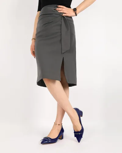Vista 5 de YODEKS Zapatos de tacón grueso para mujer, tacón de bloque bajo, punta puntiaguda, zapatos de tacón para el trabajo, casual, vida diaria, fiesta