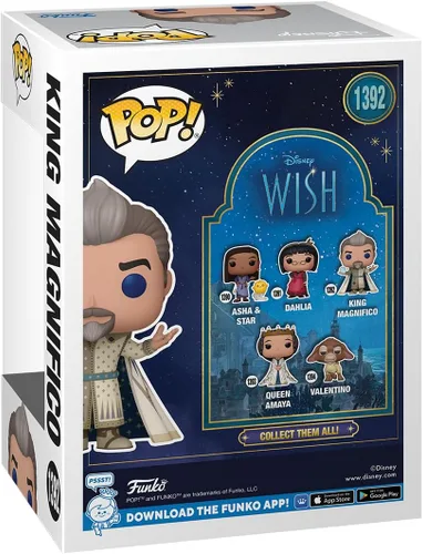 Vista 3 de Funko Pop! Vinyl: Disney Wish - King Magnifico - Figura de vinilo coleccionable - Idea de regalo - Producto oficial - para niños y adultos - Fans