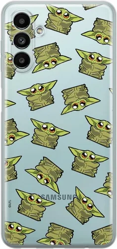 Vista 4 de ERT GROUP Caja del teléfono móvil para Samsung A13 5G/A04S Original y con licencia oficial Star Wars Patrón Baby Yoda 004 adaptado de manera óptima