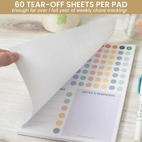 Vista 3 de bloom daily planners Bloc magnético de planificación de tareas – Rastreador de hábitos y tareas pendientes diarios y semanales para adultos
