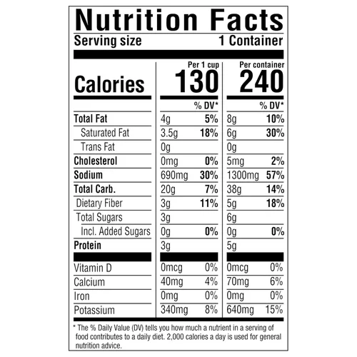 Vista 2 de Pacific Foods - Sopa orgánica de curry con papa y verduras, lata de 16.3 oz