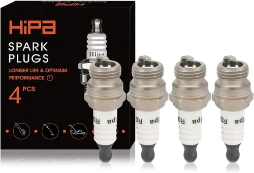 Vista 11 de Hipa BPR4ES Bujías Bujías para Kawasaki KM-BPR4ES NGK R BPR4ES-11 6578 7222 John Deere M805853 Honda 98079-54846 (paquete de 4)