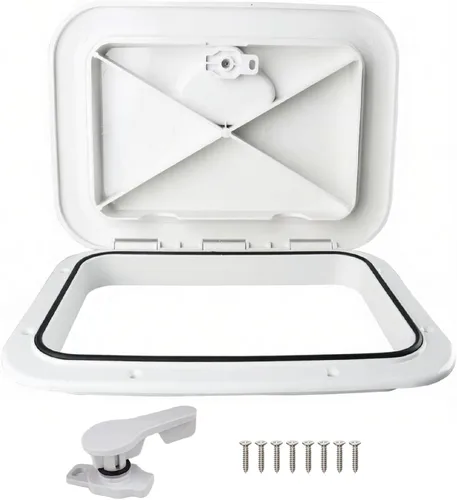 Vista 15 de YaeMarine Marine Boat Deck Access Hatch & Lid for Boat Marine Caravan RV Negro