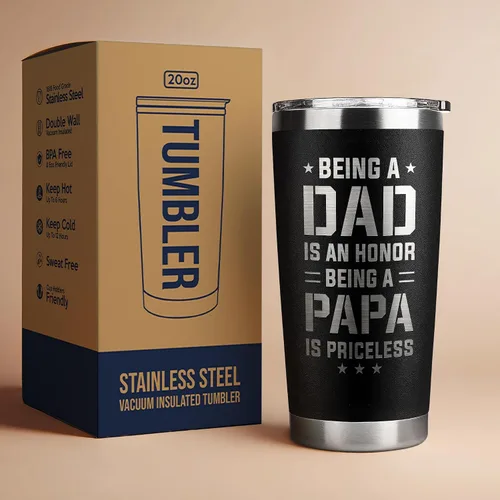 Vista 6 de KATLADIZ Regalos para papá de hija, hijo, día del padre, regalos de cumpleaños para papá, regalo del día del padre para papás, regalo de Navidad
