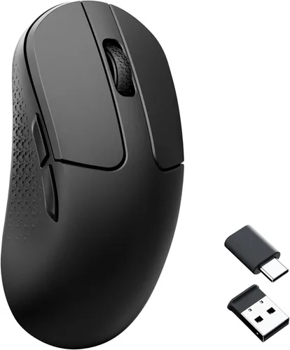 Vista 9 de Keychron M3 Mini Ratón Inalámbrico Óptico, Ratón para Juegos Bluetooth 5.1/2.4 GHz/Con Cable, Sensor Programmable PixArt 3395 con hasta 26,000 DPI