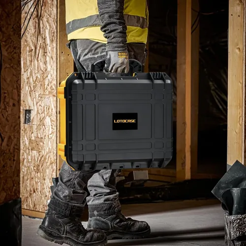 Vista 6 de Estuche para herramienta eléctrica Dewalt Jigsaw – Caja de herramientas dura impermeable para sierra caladora Dewalt 20V DCS334B DCS331B, kit