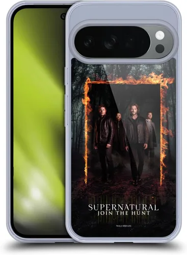 Vista 51 de Head Case Designs Supernatural Sam, Dean & Castiel Key Art - Funda de gel con licencia oficial [protección de grado militar] compatible con Google