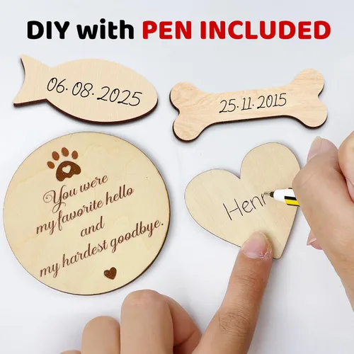 Vista 5 de vinatimes Caja de sombra de regalo conmemorativo para mascotas de 8.6 pulgadas, soporte para collar negro, marco de fotos, kit de tinta de pata