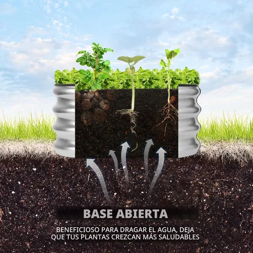 Vista 4 de JERIA Cama de Jardín Elevada, Galvanizada Elevada 2 PCS 2×2×1ft Cajas de Plantación para Exteriores con Fácil Montaje, Cama de Jardín Redonda