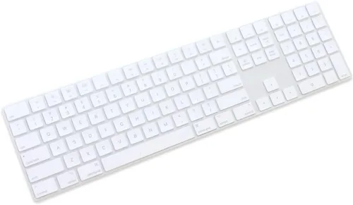 Vista 10 de Funda de teclado de silicona para teclado Apple Magic con teclado numérico MQ052LL/A (A1843) Diseño de EE. UU. Ultra Thin Protector Skin (negro)