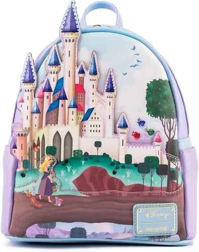 Vista 4 de Loungefly Princess Castle Series Sleeping Beauty Mini Backpack