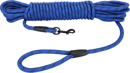 Vista 47 de Hi Kiss Correa de Entrenamiento de Obediencia y Agilidad para Perros/Cachorros - 15 pies 20 pies 30 pies 50 pies 100 pies - Ideal para Jugar