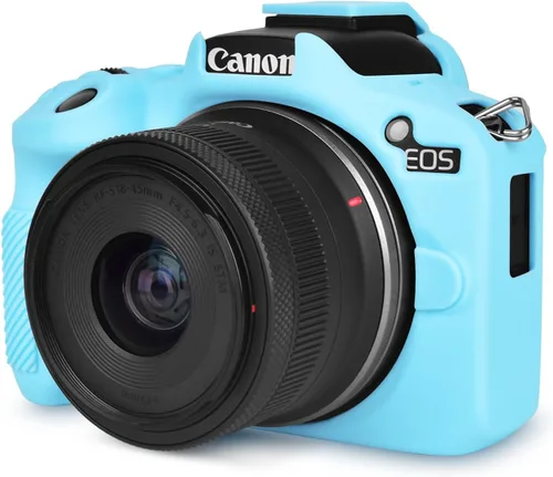 Vista 10 de Rieibi EOSR50 EOS R50 Estuche, Estuche Protector de Silicona Suave para Cámara Vlogging Canon EOS R50 EOSR50, Estuche de Cámara Ligero EOS R50
