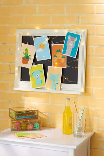 Vista 5 de American Greetings Tarjetas surtidas en blanco, lindos animales e iconos (48 unidades)