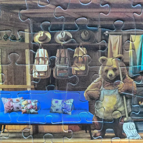 Vista 7 de Artist Chris Bigelow - Bear Cabin - Rompecabezas de 500 piezas para adultos