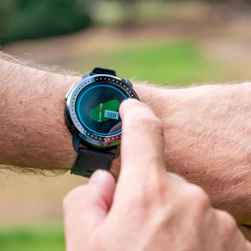 Vista 10 de Bushnell Golf iON Elite GPS Watch – Color Touchscreen, Slope‑Adjusted Yardages, 38,000+ Courses, Shot Tracker, USB‑C, Magnetic Charger