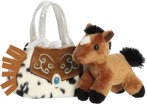 Vista 5 de Aurora Fashion Fancy Pals Western Fringe - Peluche con elegante bolso para divertirse con disfraz, perfecto para niños de 3 años, disfraces