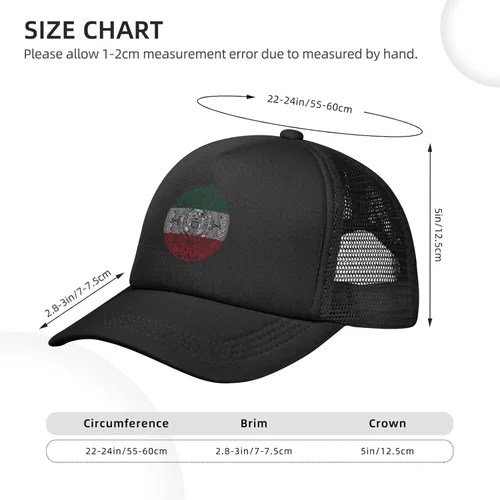 Vista 4 de Gorra de béisbol mexicana mexicana de malla sólida para papá, camionero, visera plana, ajustable, para hombres y mujeres, deportes al aire libre