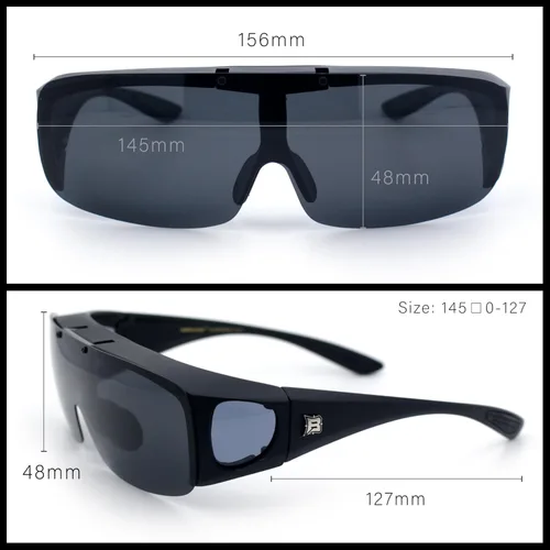 Vista 5 de SA106 Barricade - Gafas de sol polarizadas grandes para hombre