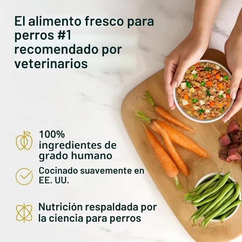 Vista 2 de JustFoodForDogs Pantry Fresh Comida para Perros Paquete Variado, Comida Completa o Aderezo, Carne de Res, Pollo, Pavo y Cordero Receta Grado Humano