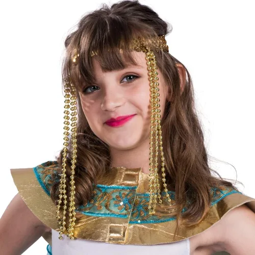 Vista 4 de Snailify Disfraz de Cleopatra para niña, disfraz de reina egipcia