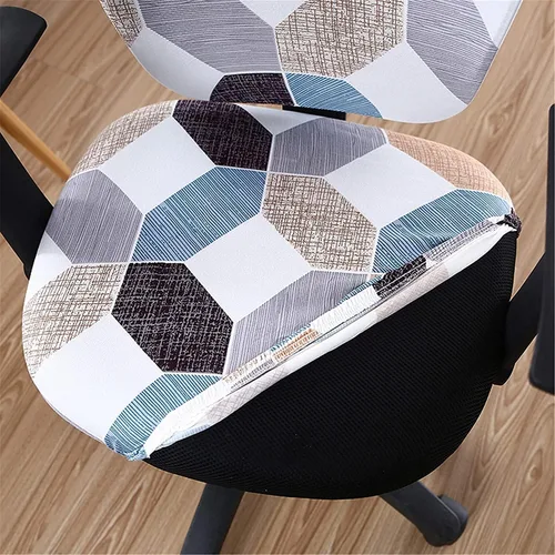 Vista 6 de Melaluxe - Funda para silla de oficina de computadora, funda universal protectora y elástica, cubierta elástica para silla giratoria Color: 32
