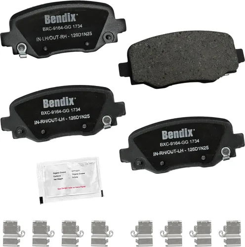 Vista 138 de Bendix Priority1 CFC154 - Juego de pastillas de freno de disco para Avanti II, Century, LeSabre, Regal, Riviera, chasis comercial, DeVille