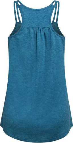 Vista 2 de Hibelle - Camiseta de tirantes para mujer con cuello redondo y espalda cruzada