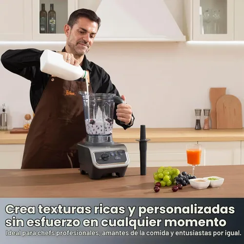 Vista 7 de iCucina Licuadora de 1500 W para cocina con programas de mezcla preestablecidos, licuadora de grado profesional resistente de 64 onzas para batidos
