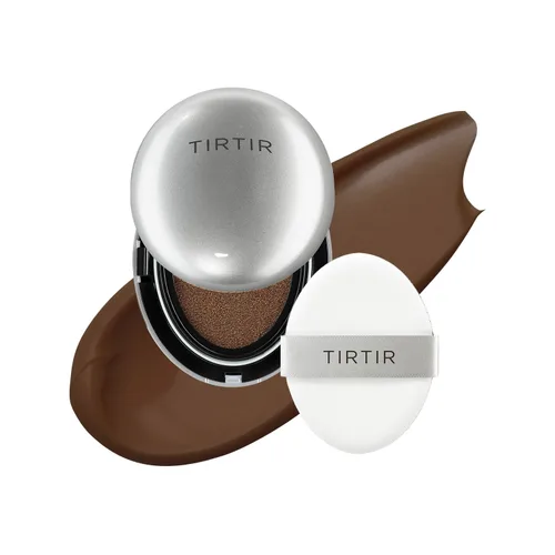 Vista 28 de [*Tamaño mini*] TIRTIR Aura Glow Silver Cushion Base de cojín coreana, (#13N Fair Ivory, 0.15 onzas líquidas)